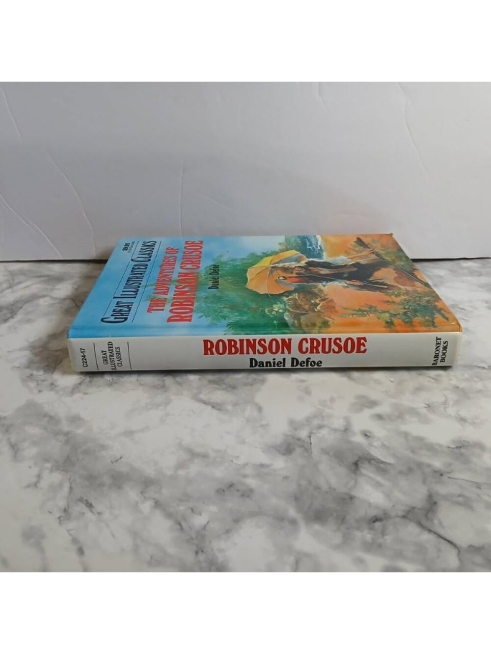 The Adventures of Robinson Crusoe Daniel Defoe Great Illustrated Classics HC - Picture 3 of 7
